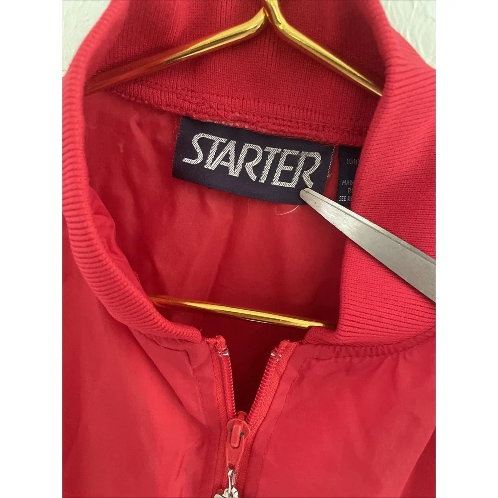 VTG 80s New England Patriots Starter Jacket Windbreaker Men's L  1/4 Zip Logo